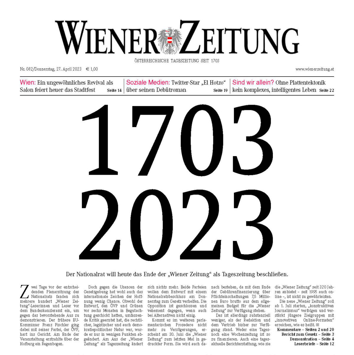 World’s oldest surviving daily newspaper to halt print edition